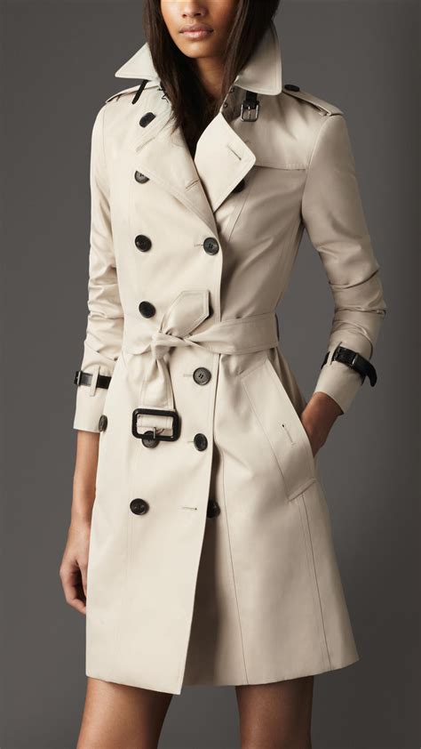 leather sleeved trench coat burberry|burberry trench coat outlet.